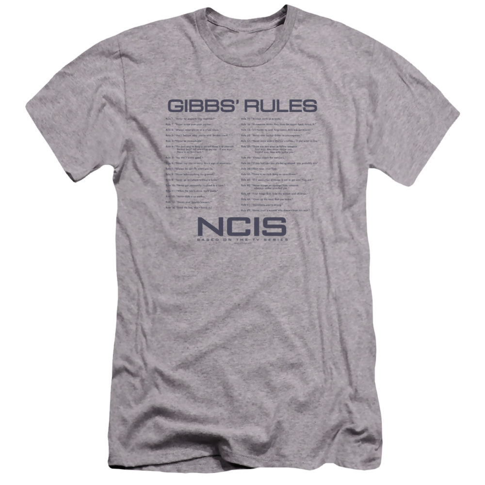 NCIS Gibbs Rules - Men's Premium Slim Fit T-Shirt Men's Premium Slim Fit T-Shirt NCIS