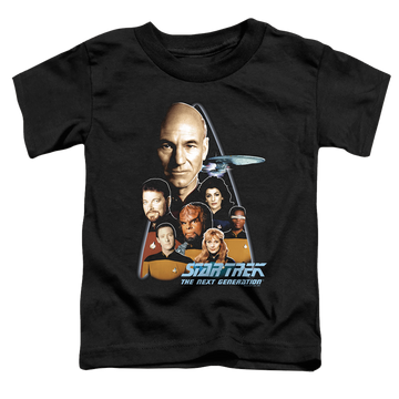 Black toddler t-shirt with Star Trek The Next Generation graphic