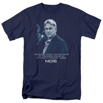 Navy men's regular fit t-shirt with NCIS Creek graphic