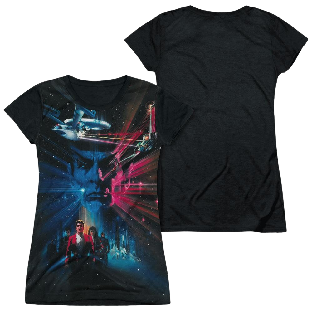 Star Trek St3 Poster Juniors Black Back T-Shirt Juniors Black Back T-Shirt Star Trek