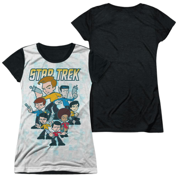 Star Trek Quogs Crew juniors black back t-shirt