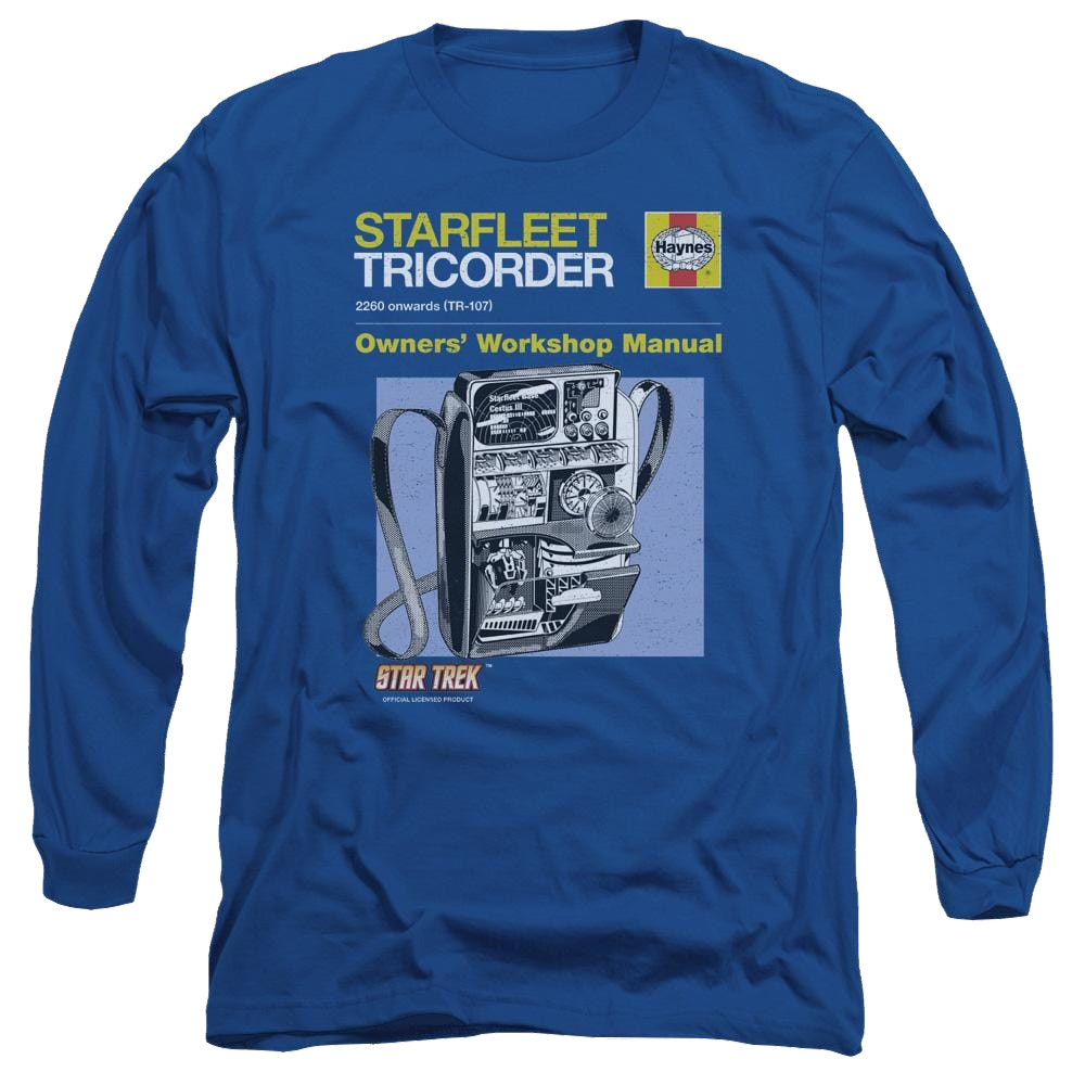 Star Trek Tricorder Manual Men's Long Sleeve T-Shirt Men's Long Sleeve T-Shirt Star Trek