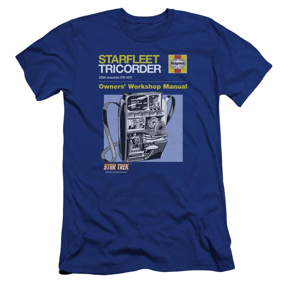 Star Trek Tricorder Manual Men's Premium Slim Fit T-Shirt Men's Premium Slim Fit T-Shirt Star Trek