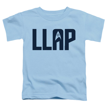 Light blue toddler t-shirt with Star Trek The Original Series Llap graphic