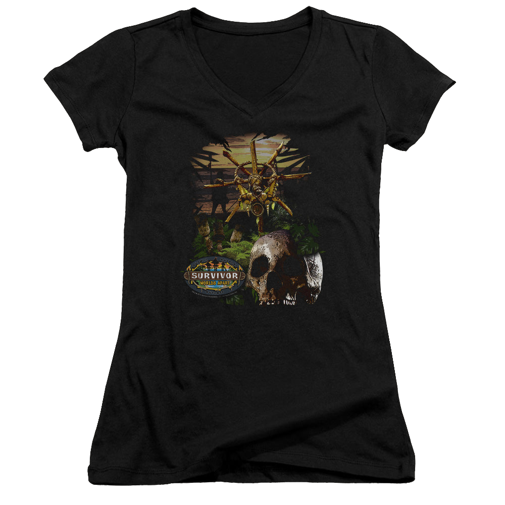Survivor Jungle - Juniors V-Neck T-Shirt Juniors V-Neck T-Shirt Survivor