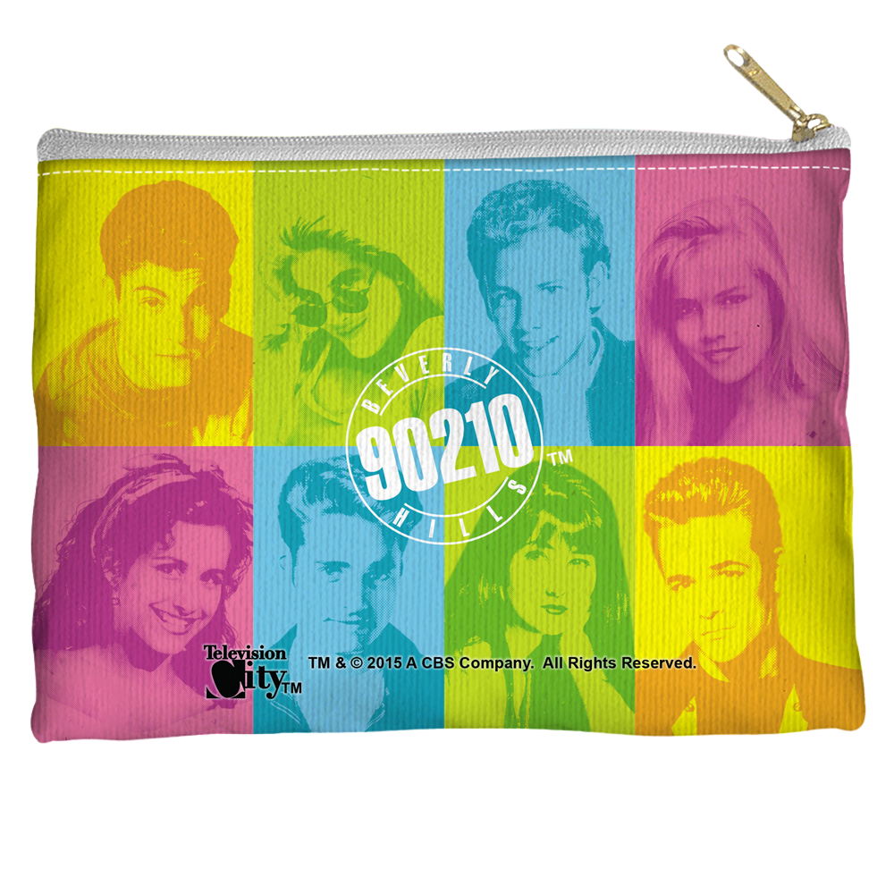 Beverly Hills 90210 Color Blocks - Straight Bottom Accessory Pouch Straight Bottom Accessory Pouches Beverly Hills 90210
