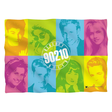 Beverly Hills 90210 Color Blocks (Front/Back Print) pillow case