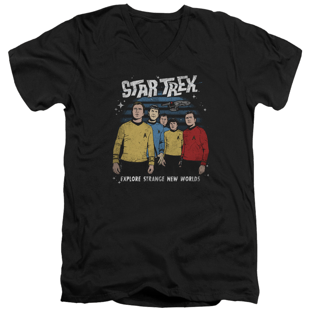 Star Trek Stange New World Men's V-Neck T-Shirt Men's V-Neck T-Shirt Star Trek