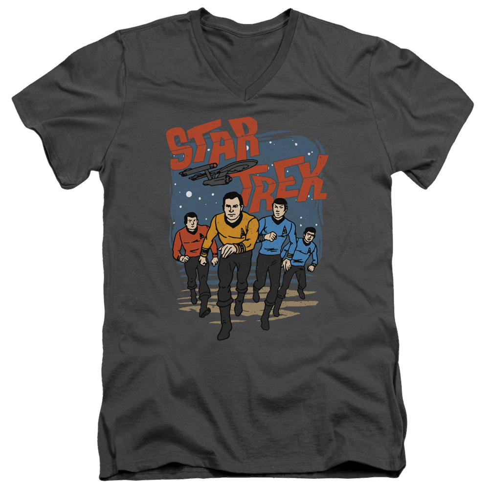 Star Trek Run Forward Men's V-Neck T-Shirt Men's V-Neck T-Shirt Star Trek