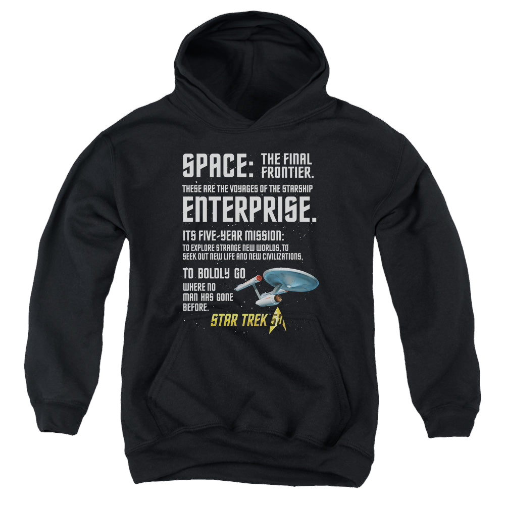 Star Trek The Original Series Intro - Youth Hoodie Youth Hoodie (Ages 8-12) Star Trek