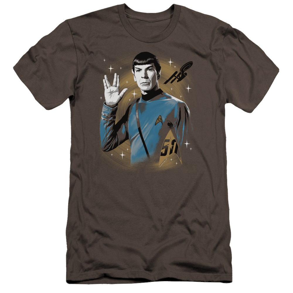 Star Trek Space Prosper Men's Premium Slim Fit T-Shirt Men's Premium Slim Fit T-Shirt Star Trek