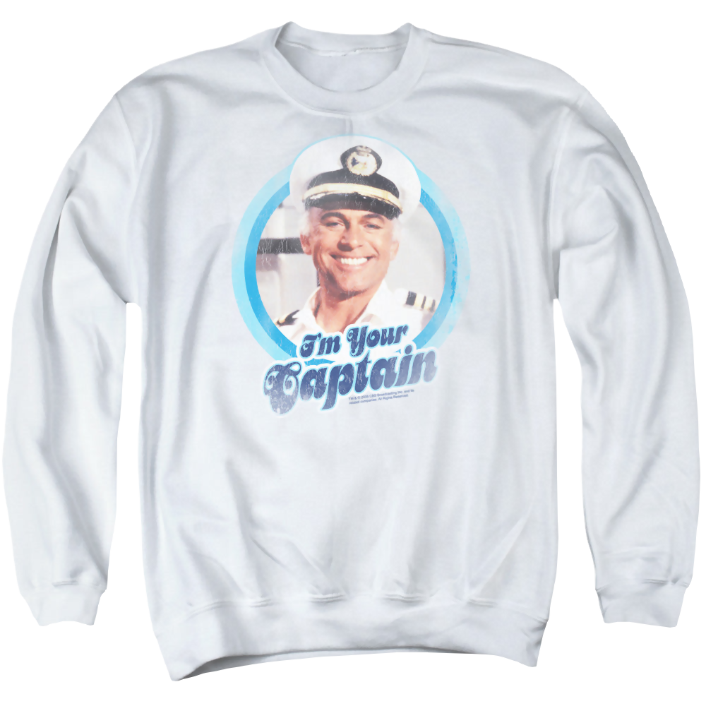 Love Boat, The Im Your Captain - Men's Crewneck Sweatshirt Men's Crewneck Sweatshirt The Love Boat