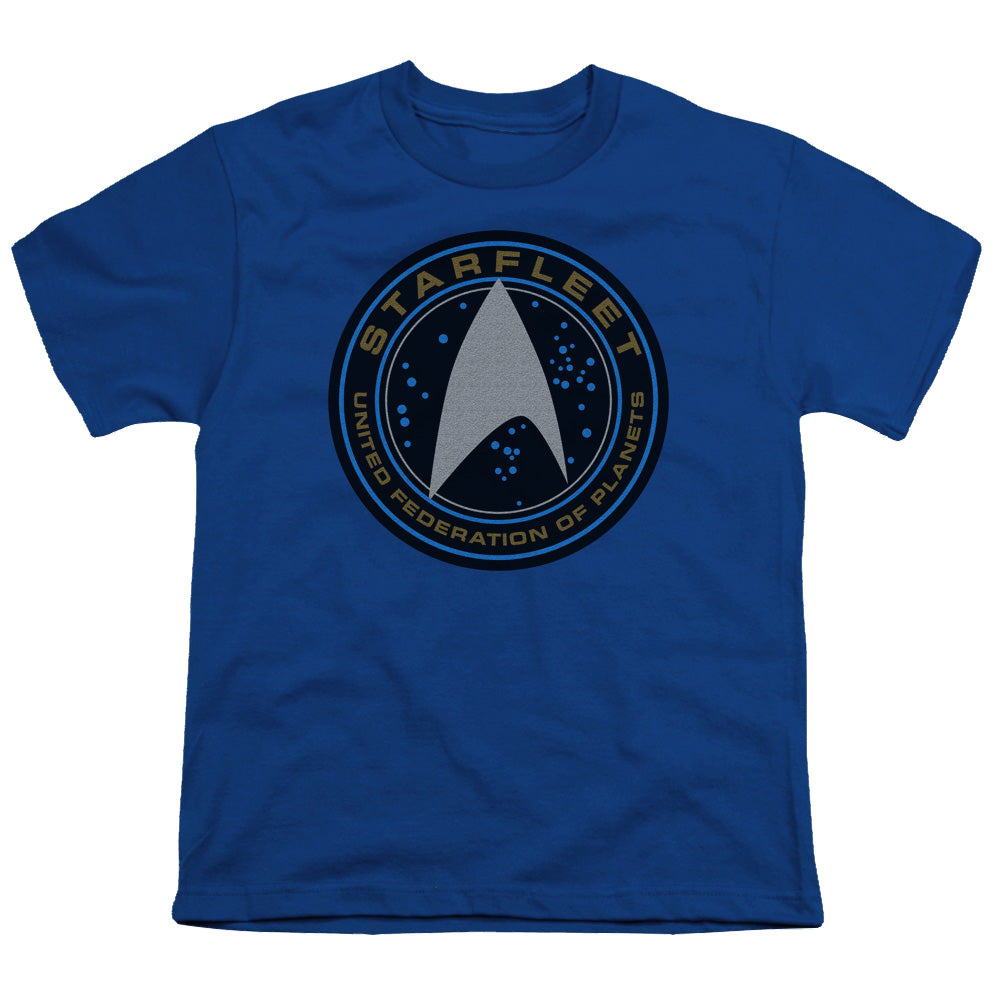 Star Trek Beyond Starfleet Patch - Youth T-Shirt Youth T-Shirt (Ages 8-12) Star Trek