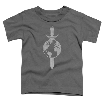Charcoal toddler t-shirt with Star Trek Enterprise Terran Empire graphic
