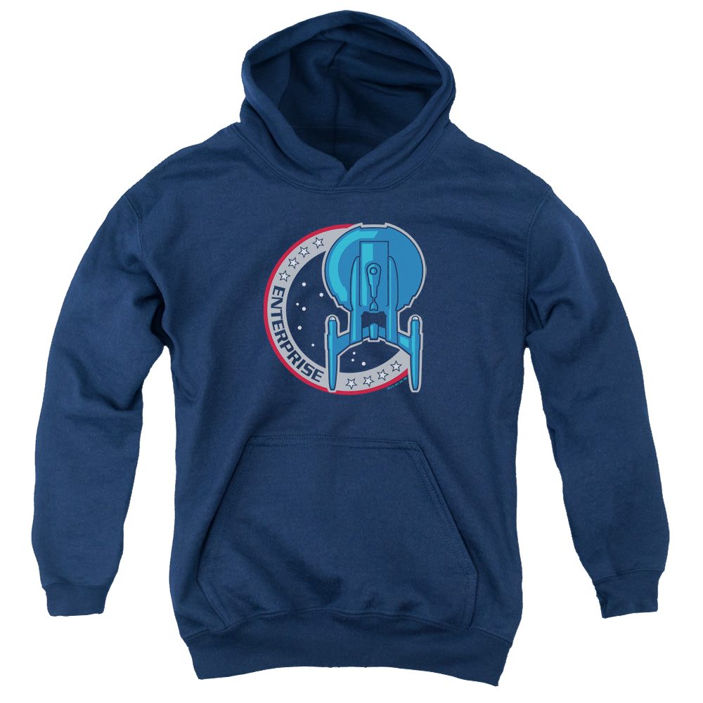 Star Trek Enterprise Enterprise Patch - Youth Hoodie Youth Hoodie (Ages 8-12) Star Trek