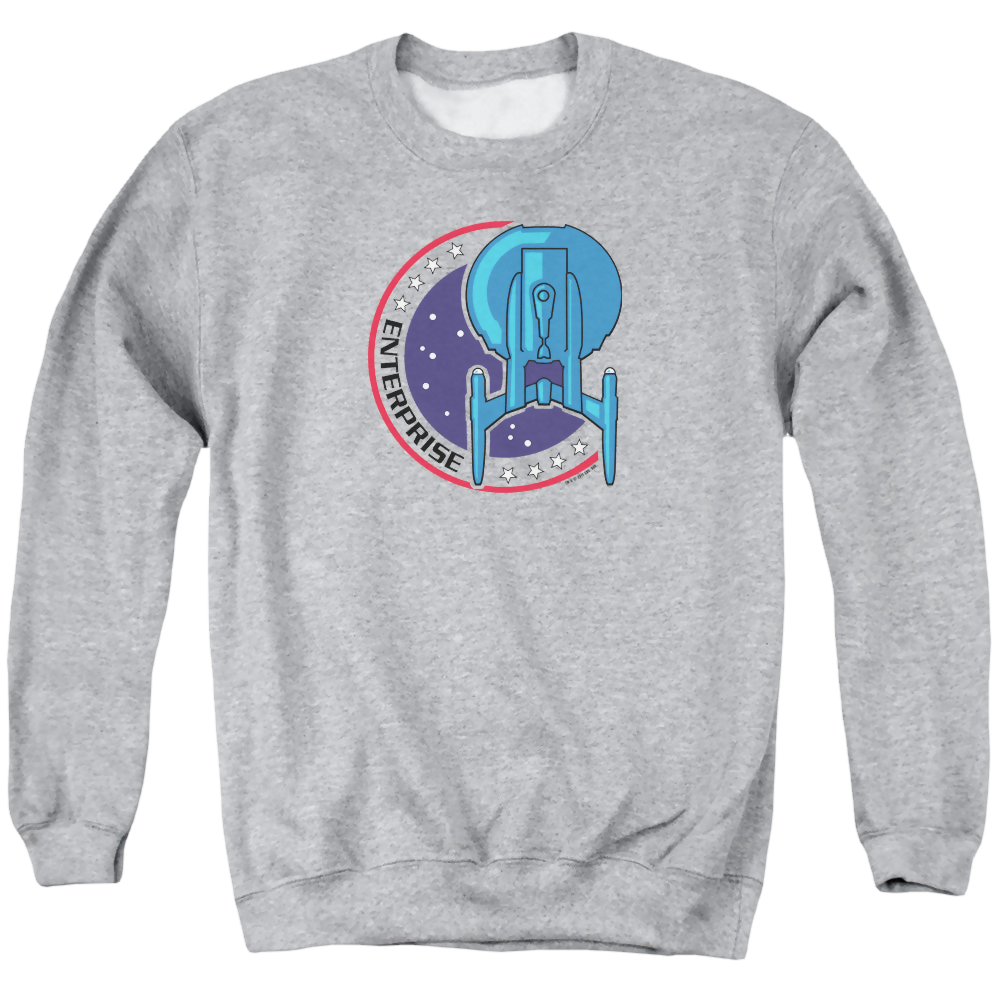 Star Trek Enterprise Enterprise Patch - Men's Crewneck Sweatshirt Men's Crewneck Sweatshirt Star Trek