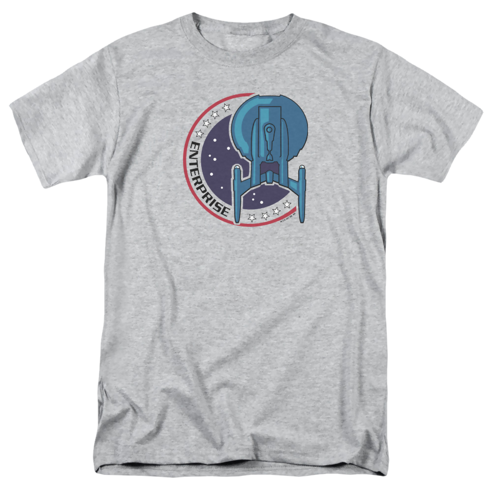 Star Trek Enterprise Enterprise Patch - Men's Regular Fit T-Shirt Men's Regular Fit T-Shirt Star Trek