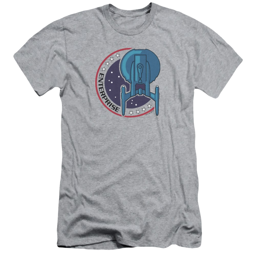 Star Trek Enterprise Enterprise Patch - Men's Premium Slim Fit T-Shirt Men's Premium Slim Fit T-Shirt Star Trek