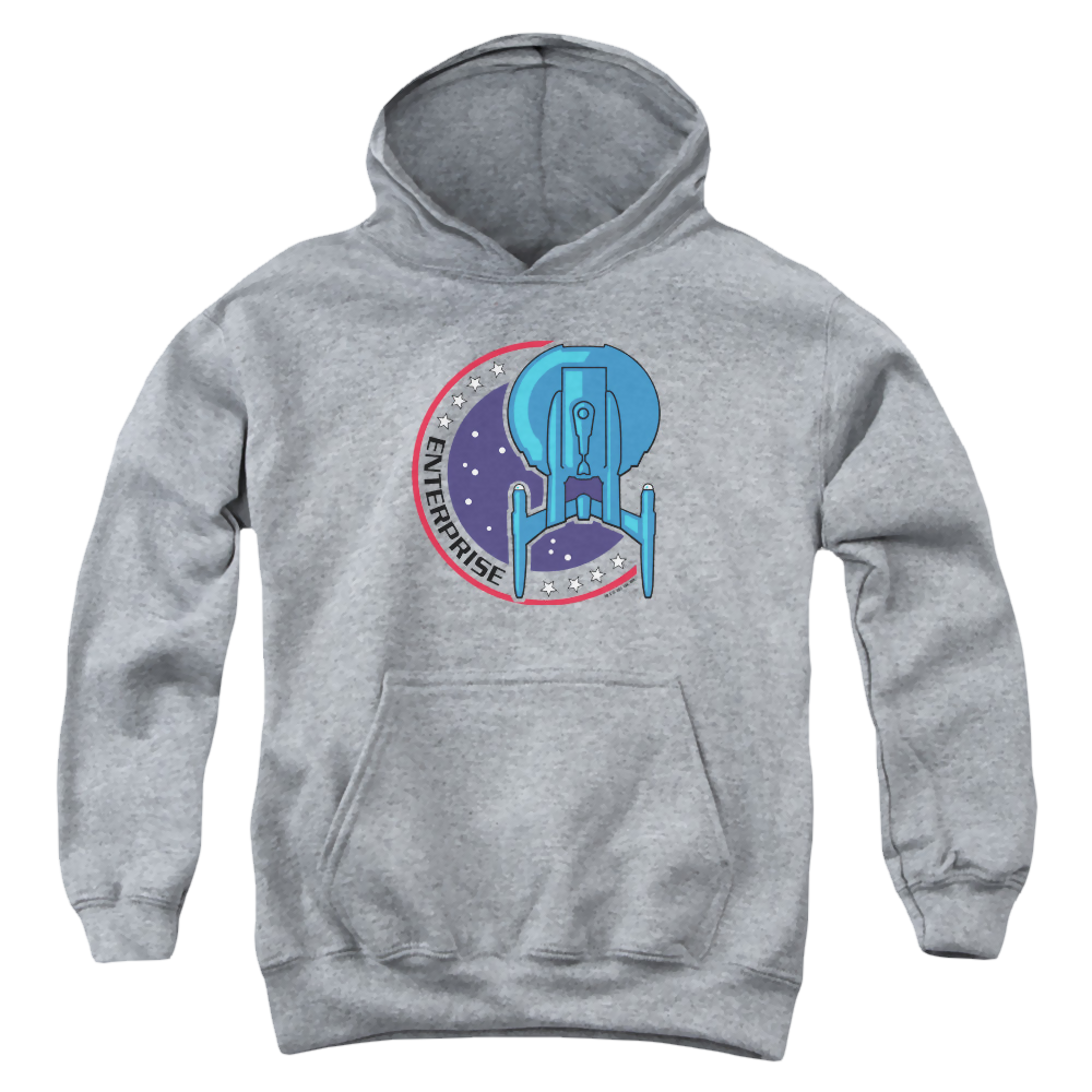 Star Trek Enterprise Enterprise Patch - Youth Hoodie Youth Hoodie (Ages 8-12) Star Trek