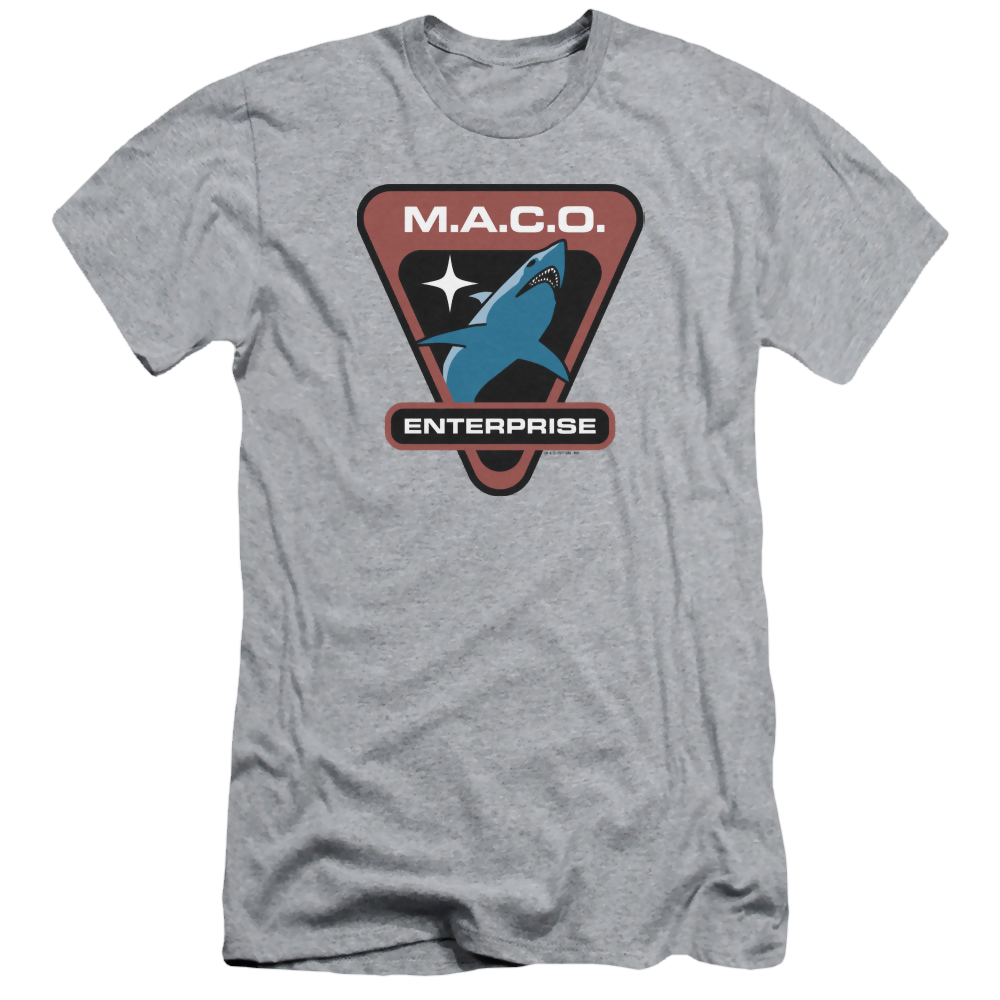 Star Trek Enterprise Maco Patch - Men's Premium Slim Fit T-Shirt Men's Premium Slim Fit T-Shirt Star Trek