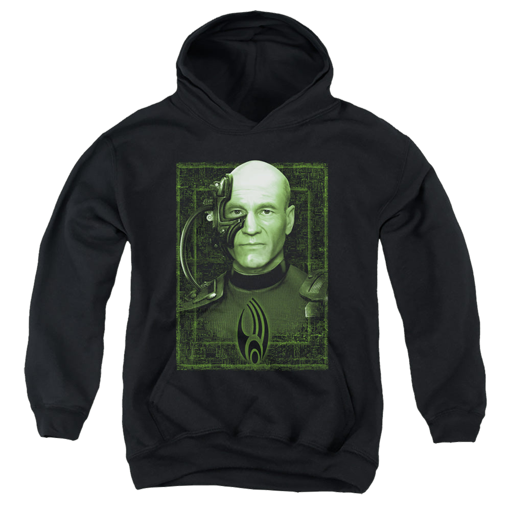 Star Trek The Next Generation Locutus Of Borg - Youth Hoodie Youth Hoodie (Ages 8-12) Star Trek