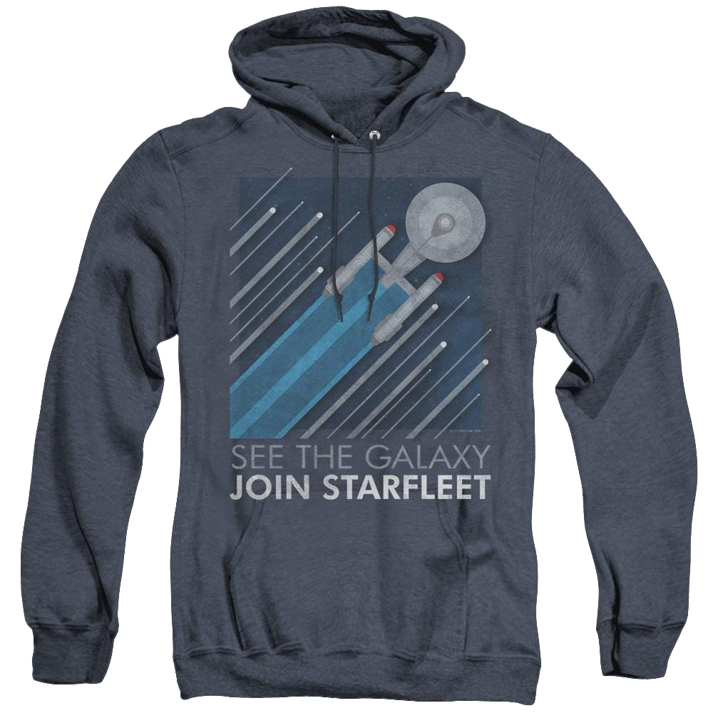 Star Trek The Original Series Starfleet Recruitment Poster - Heather Pullover Hoodie Heather Pullover Hoodie Star Trek
