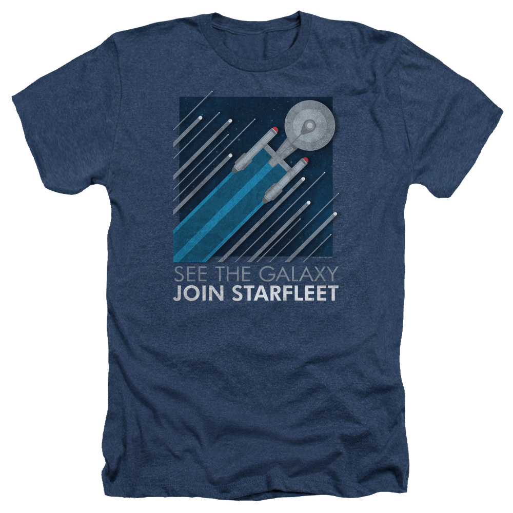 Star Trek Starfleet Recruitment Poster Men's Heather T-Shirt Men's Heather T-Shirt Star Trek