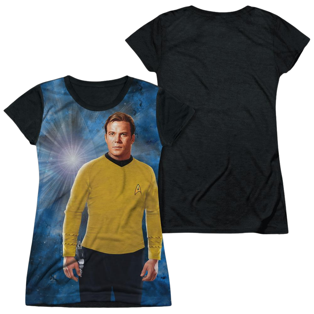 Star Trek Ship For My Captain Juniors Black Back T-Shirt Juniors Black Back T-Shirt Star Trek