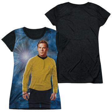 Star Trek Ship For My Captain juniors black back t-shirt