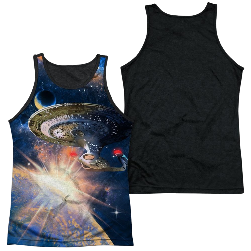 Star Trek Next Generation Enterprise Men's Black Back Tank Men's Black Back Tank Star Trek