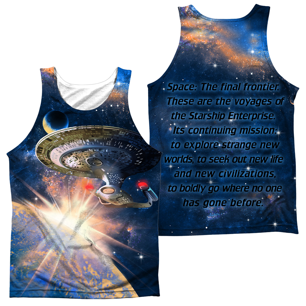 Star Trek Next Generation Enterprise Men's All Over Print Tank Men's All Over Print Tank Star Trek