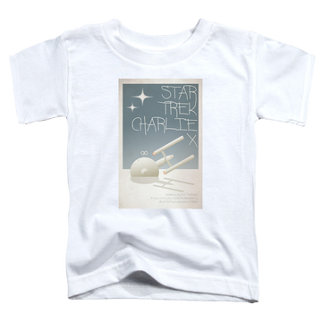 White toddler t-shirt with Star Trek The Original Series Tos Episode 2 graphic