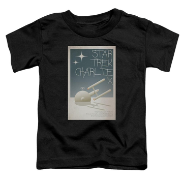 Black toddler t-shirt with Star Trek Tos Episode 2 graphic