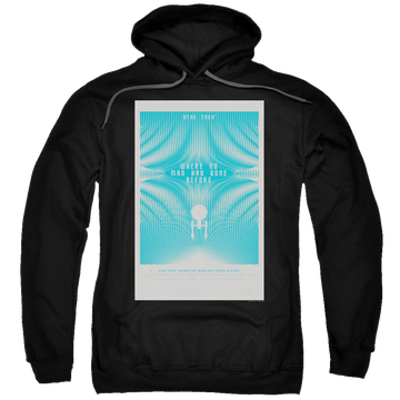 Black pullover hoodie with Star Trek The Original Series Tos Episode 3 graphic