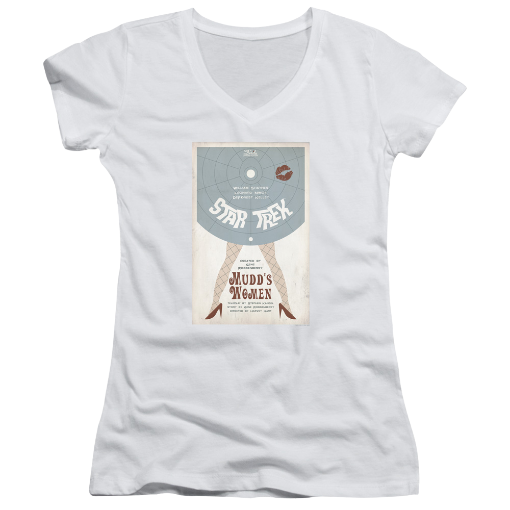 Star Trek Tos Episode 6 Juniors V-Neck T-Shirt Juniors V-Neck T-Shirt Star Trek
