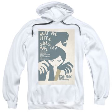 White pullover hoodie with Star Trek The Original Series Tos Episode 7 graphic