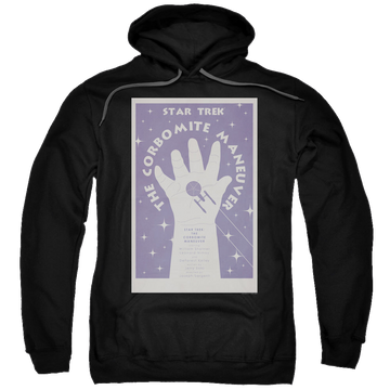 Black pullover hoodie with Star Trek The Original Series Tos Episode 10 graphic