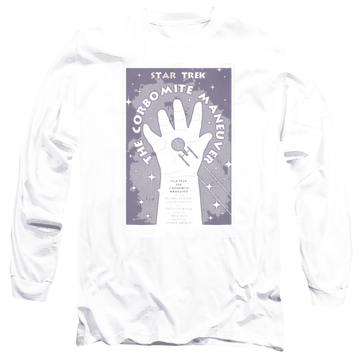 Black men's long sleeve t-shirt with Star Trek Tos Episode 10 graphic