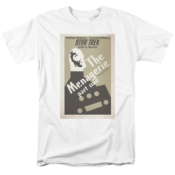 White men's regular fit t-shirt with Star Trek The Original Series Tos Episode 11 graphic