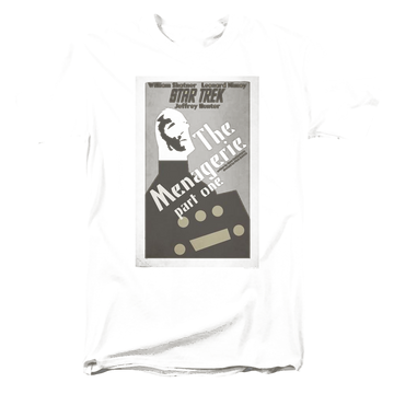 Black men's regular fit t-shirt with Star Trek Tos Episode 11 graphic
