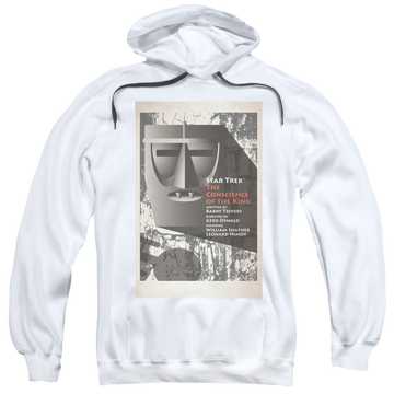 White pullover hoodie with Star Trek The Original Series Tos Episode 13 graphic