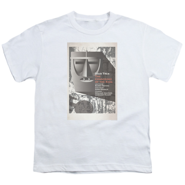 White youth t-shirt for ages 8 to 12 with Star Trek The Original Series Tos Episode 13 graphic