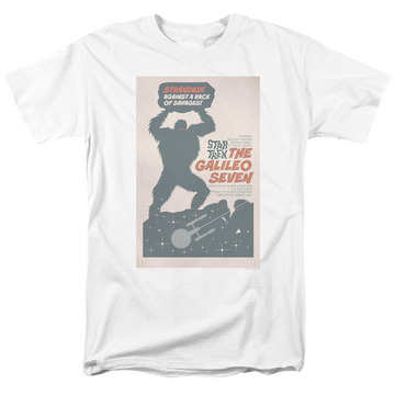 White men's regular fit t-shirt with Star Trek The Original Series Tos Episode 16 graphic