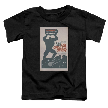 Black toddler t-shirt with Star Trek Tos Episode 16 graphic