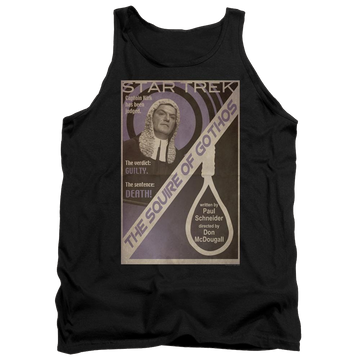 Black men's tank with Star Trek Tos Episode 17 graphic