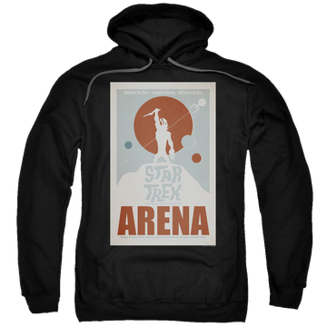 Black pullover hoodie with Star Trek The Original Series Tos Episode 18 graphic