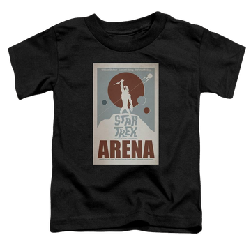 Black toddler t-shirt with Star Trek Tos Episode 18 graphic