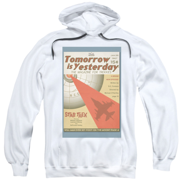 White pullover hoodie with Star Trek The Original Series Tos Episode 19 graphic