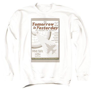 Black men's crewneck sweatshirt with Star Trek Tos Episode 19 graphic