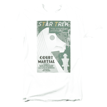 Black men's regular fit t-shirt with Star Trek Tos Episode 20 graphic